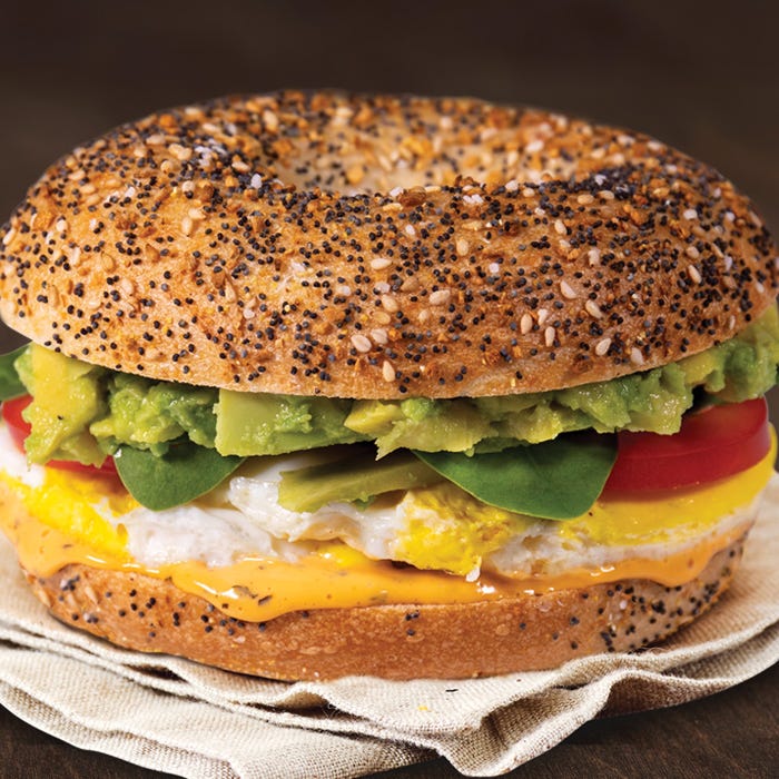 einstein bros bagels avocado egg sandwich
