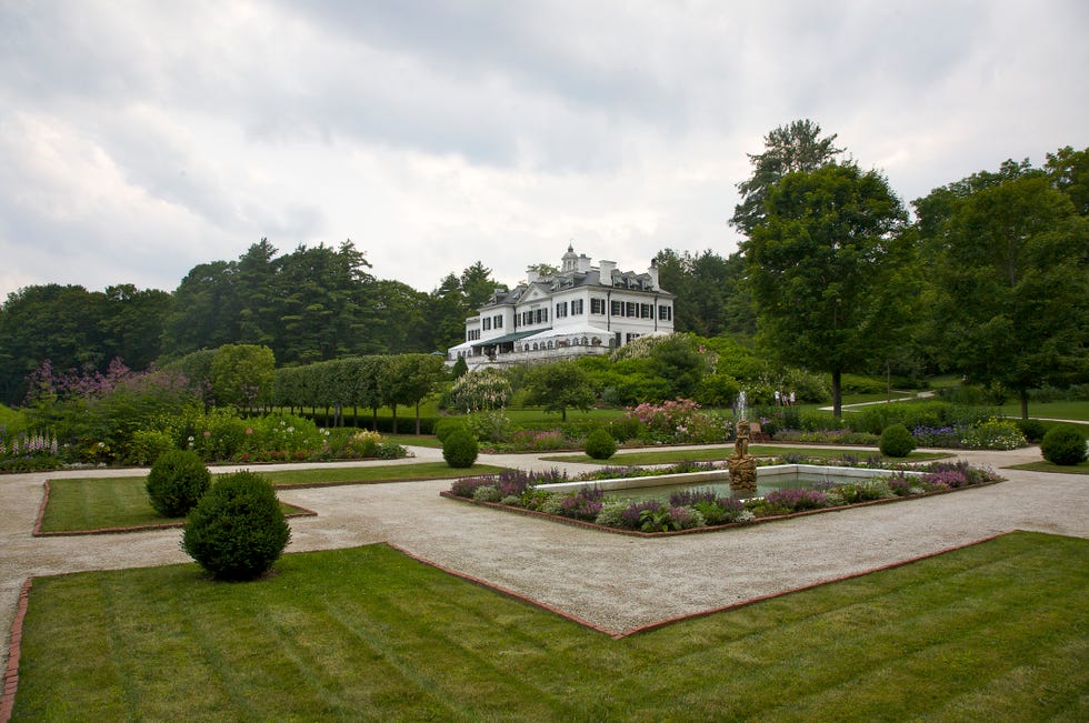 Gardens at The Mount, Lenox, Massachusetts, The Berkshires, U.S.A. Edith Wharton's estate, 1902