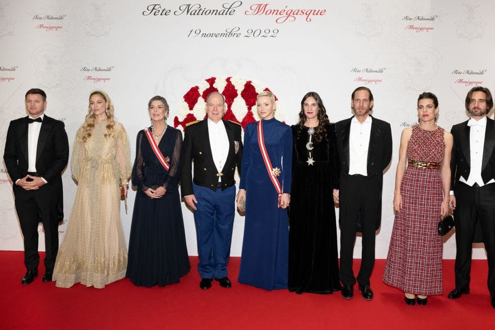 alberto y charlene en el día nacional de mónaco