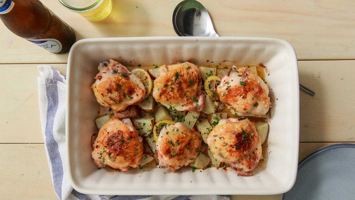 preview for Garlic Butter Baked Chicken Thighs Are The Perfect Simple Dinner
