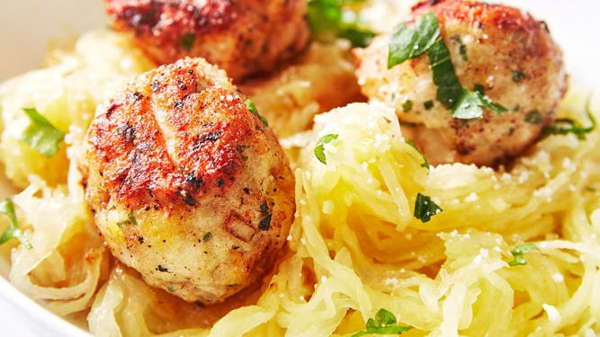 Video player poster image preview for Garlic Butter Turkey Meatballs Will Save You From Your Dinner Rut