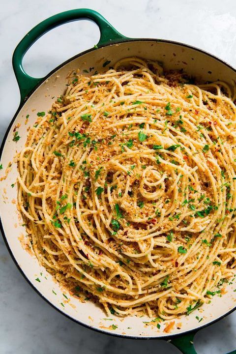garlicky spaghetti