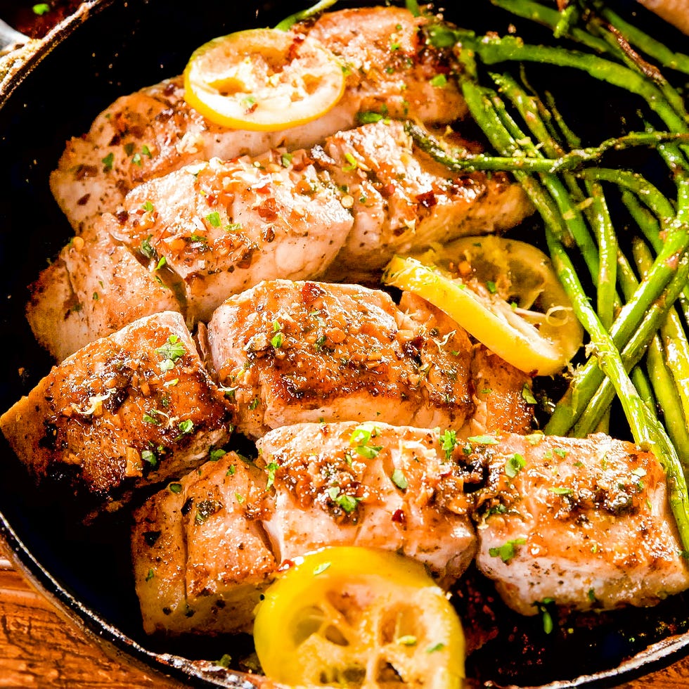 garlicky lemon mahimahi