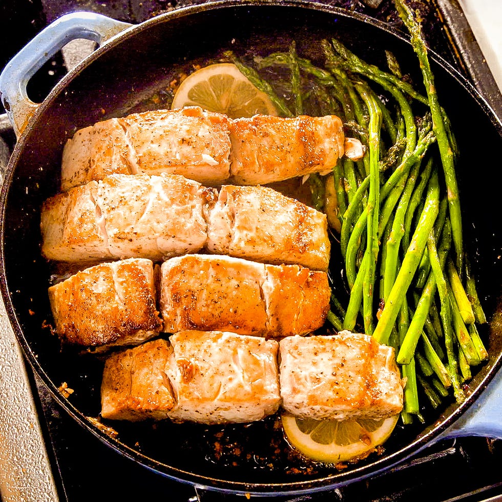garlicky lemon mahimahi