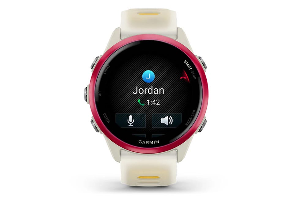 garmin watch displaying a call interface