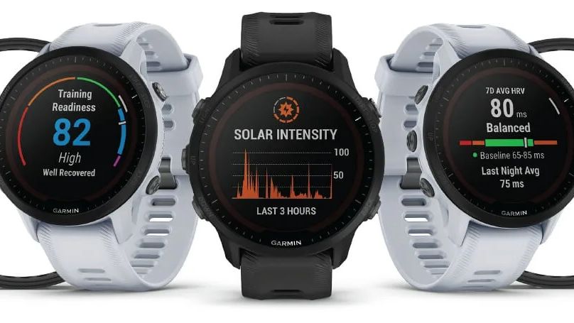  Garmin Forerunner 255 Music (Black) GPS Running Smartwatch, Gift Box Bundle with HD Screen Protectors, Wall Adapter & Case