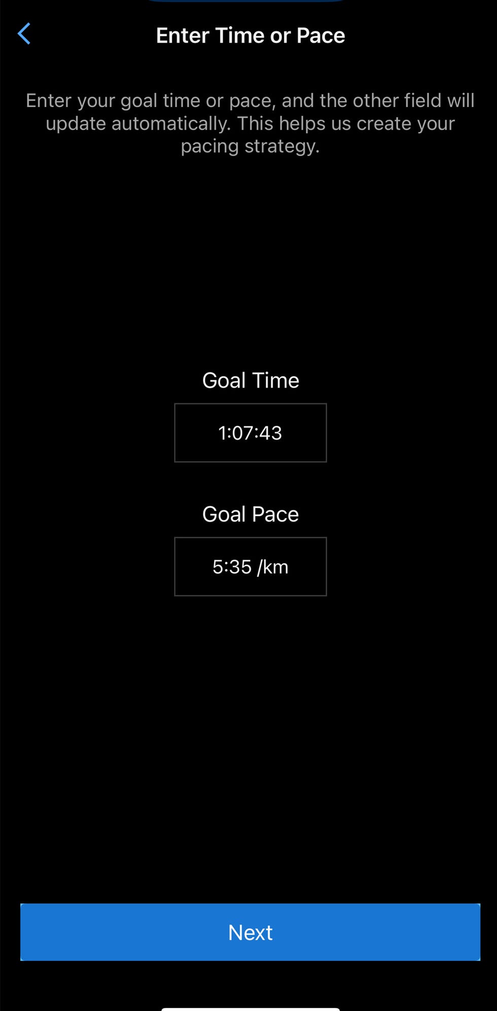 garmin pace predictor app