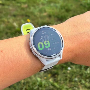 smartwatch displaying time and fitness metrics on a wrist smartwatch displaying time and fitness metrics on a wrist