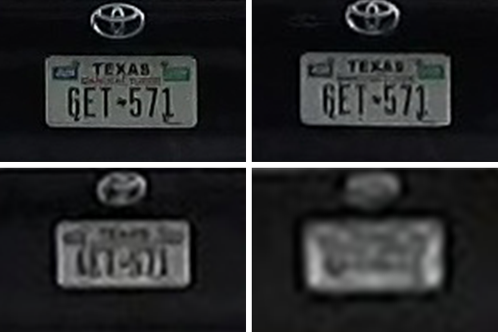 close up of license plates
