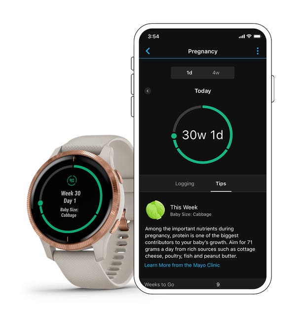 Garmin adds pregnancy tracking feature to its smart devices and Connect ...