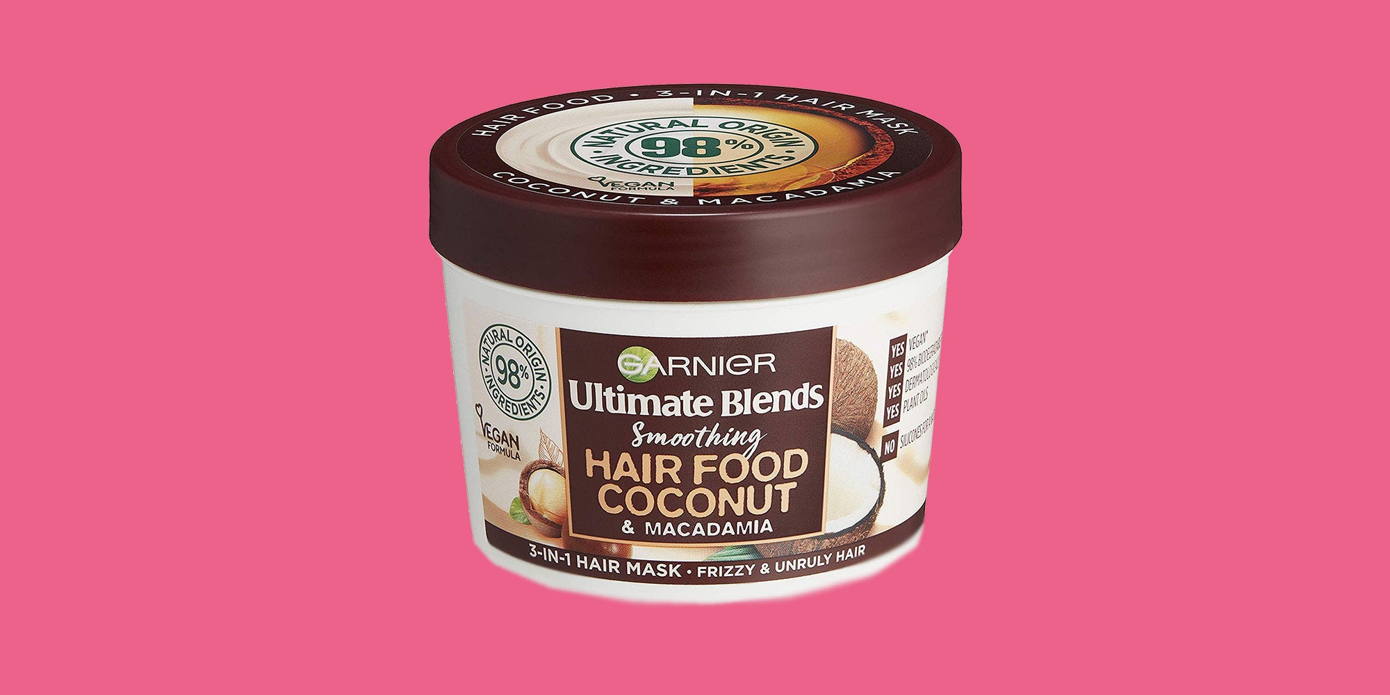 Garnier Ultimate Blends Hair Food Coconut Oil 3-in-1 Frizzy Hair Mask Treatment