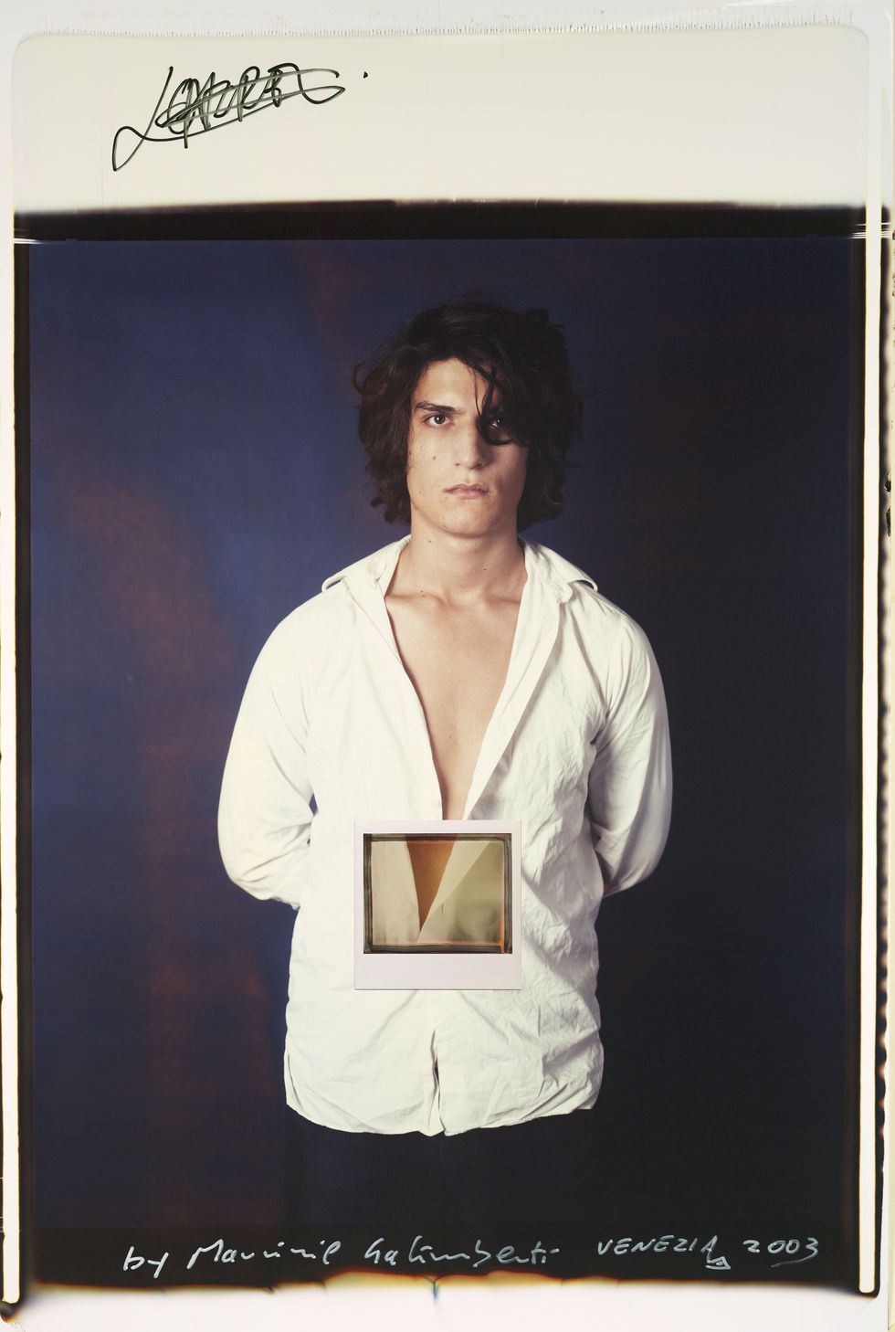 Louis Garrel Giant Polaroid