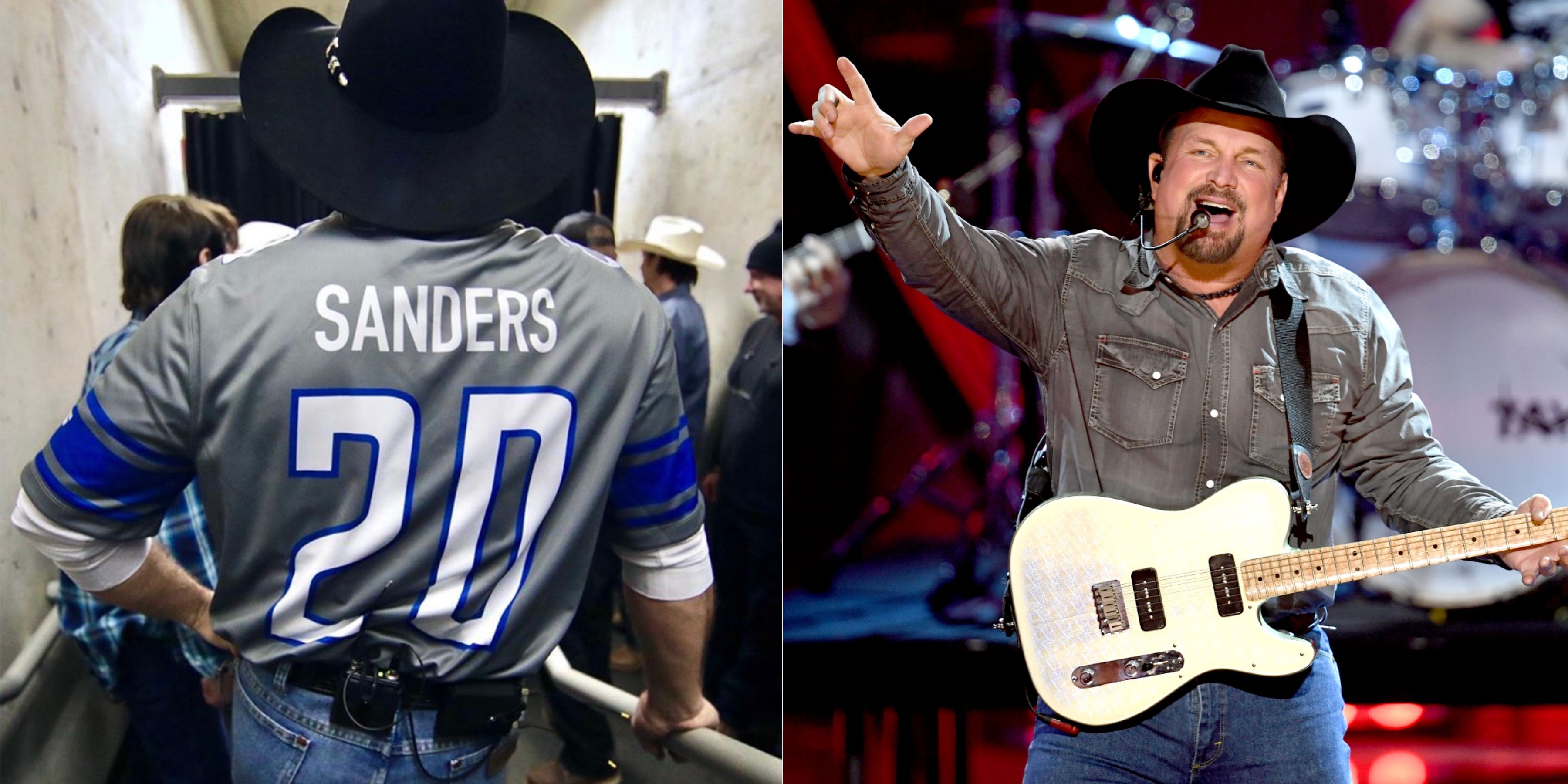 Fans rip Garth Brooks for Barry Sanders jersey, thinking it was for Bernie  Sanders