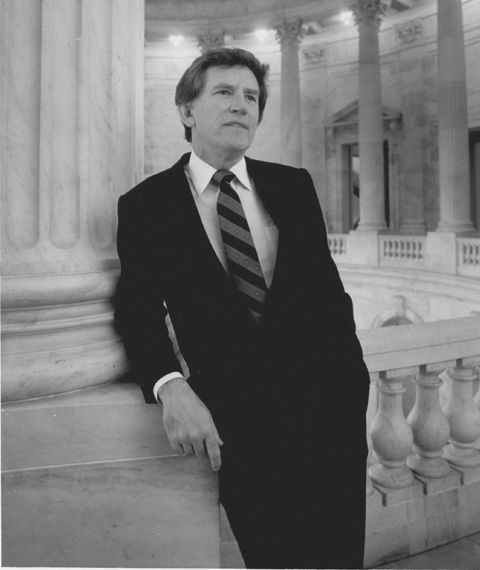 OCT 21 1986, JAN 24 1987; Gary Hart at the U.S. Capital in Washington D.C. at the end of his term as