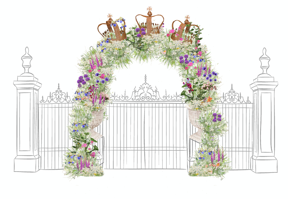 chelsea flower show entrance installation