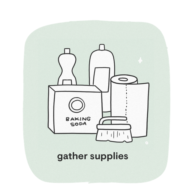 gather supplies graphic