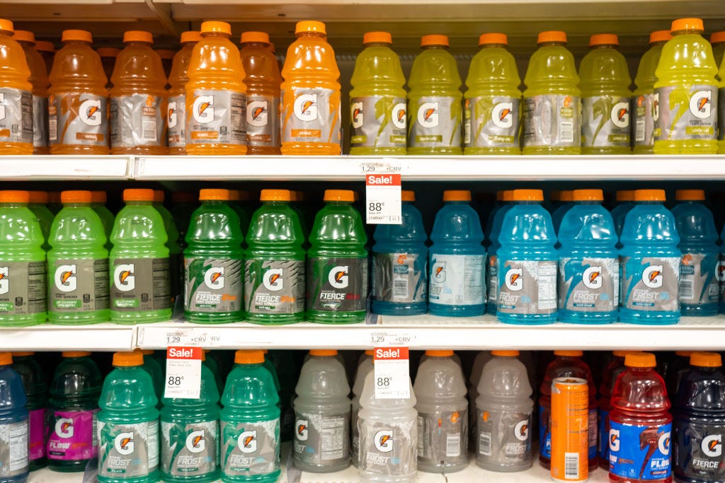 Cool Blue Gatorade Is The Most Popular Flavor In The U.S.