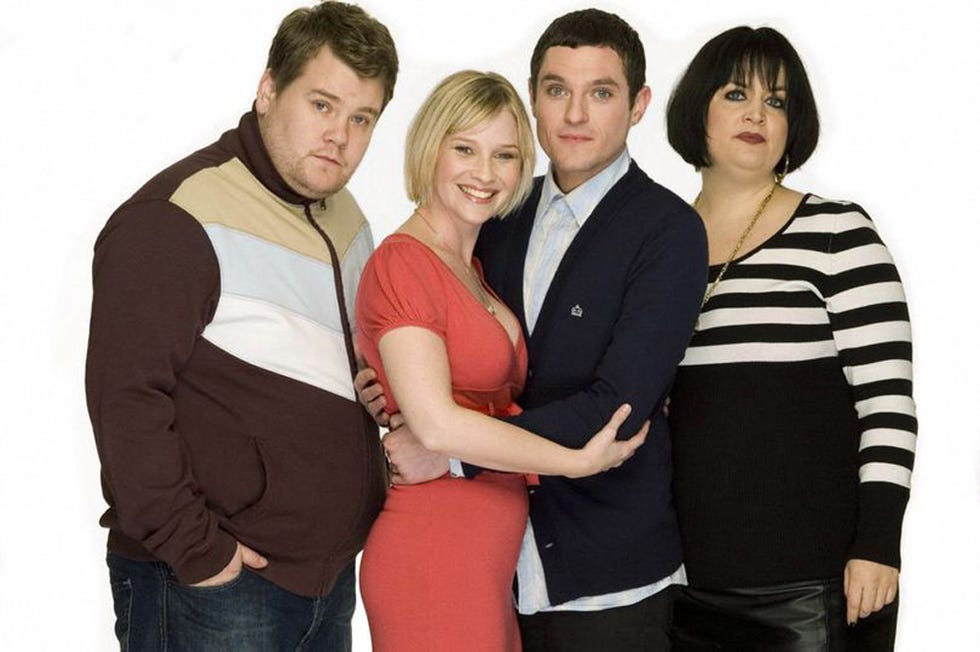 gavin and stacey   james corden, ruth jones, mathew horne and joanna page