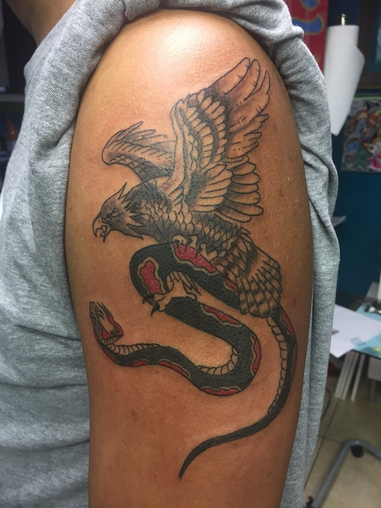 i got cobra commander tattooed on me today  HissTankcom