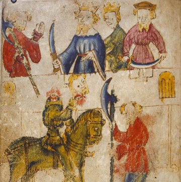 historical scene depicting royalty and a knight in armor historical scene depicting royalty and a knight in armor