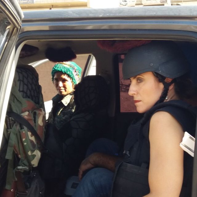 just after we visited the front line in raqqa with klara, one of the commanders of the women’s protection units klara commanded one of the front lines in the fight to retake raqqa from isis