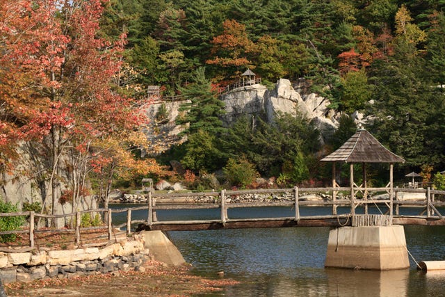 Gazebo among the Autumn Colored Mountains