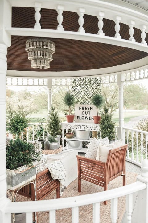 gazebo plans rustic glam