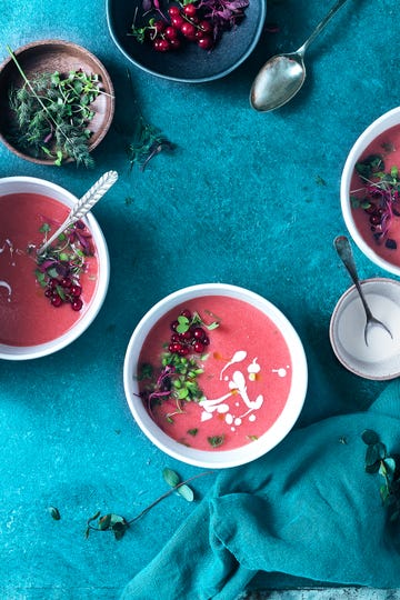 gazpacho de fresas y coco