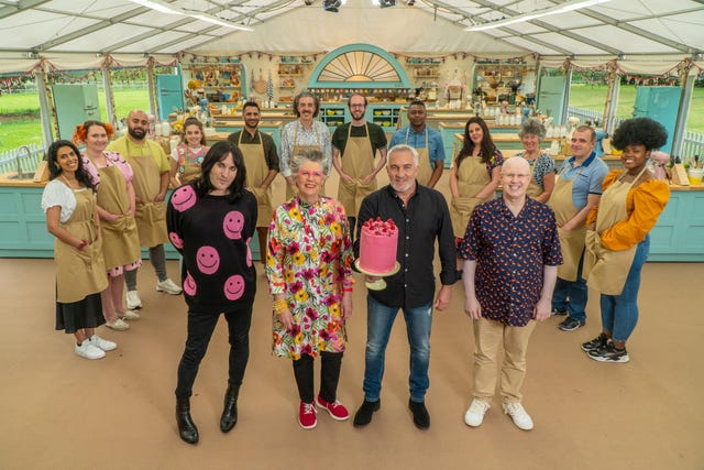 noel, prue, paul and matt with the bakers