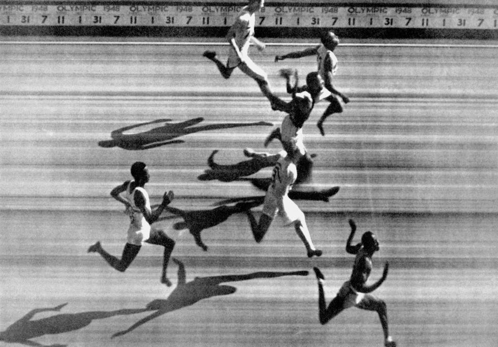 gbc040 olympic games london 1948 athletics mens 100m final