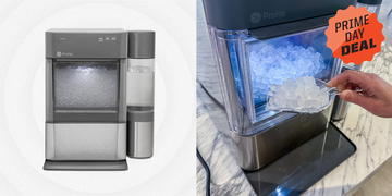 scooping nugget ice from countertop ice maker, prime day deal