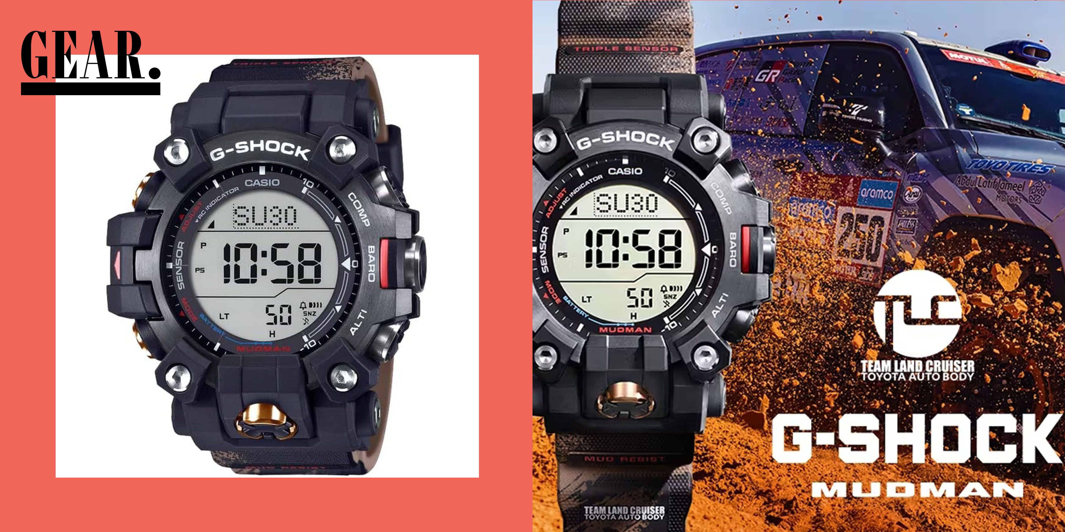 G-Shock Toyota Land Cruiser Collaboration - Mudman GW9500