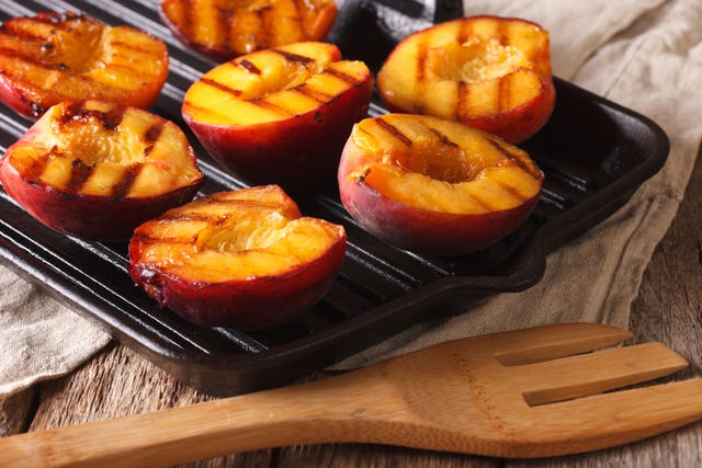 recept gegrilde nectarine pastasalade