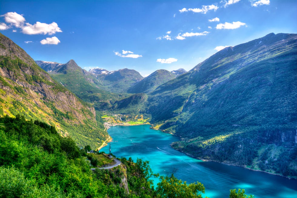 geirangerfjord, norway veranda most beautiful places in the world