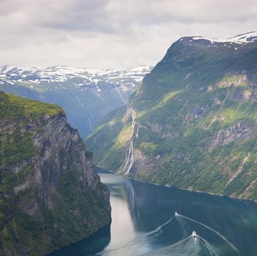 de geirangerfjord in noorwegen
