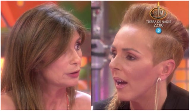 gema lópez y rocío carrasco se desafían