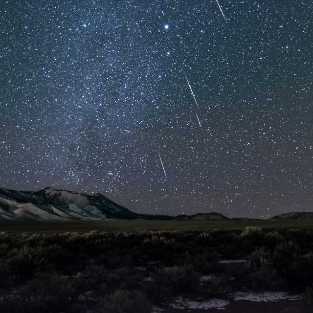 Geminid meteor shower in rural Utah.
