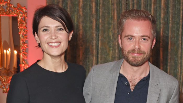 gemma arterton and rory keenan attend the audi a8 launch at cowdray house on november 24, 2017 in midhurst, england