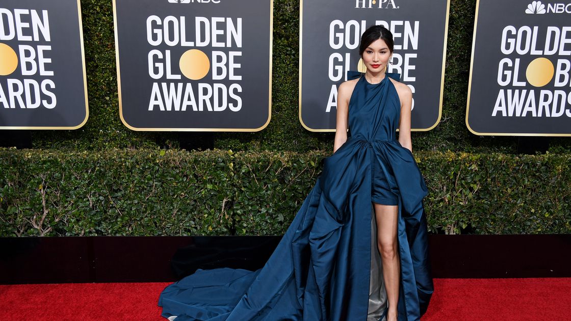 preview for Gemma Chan at the Golden Globes 2019