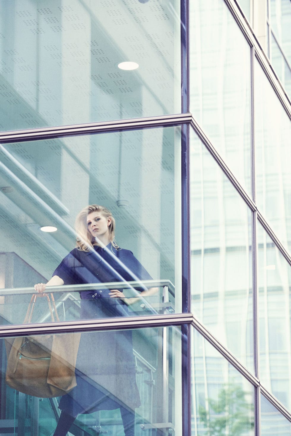 a woman looks frustrated in her office