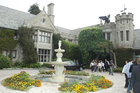 the playboy mansion in los angeles, california "the girls next door" was filmed here