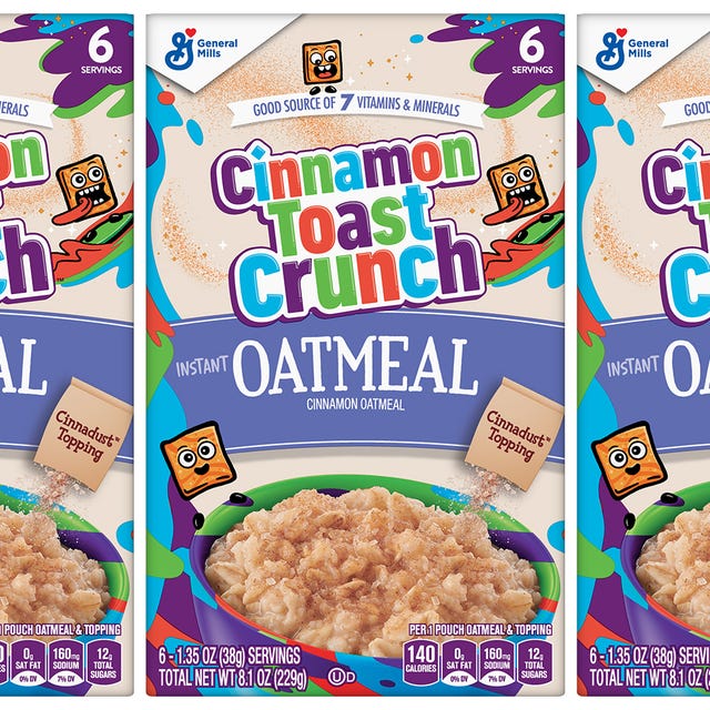 general mills big g instant oatmeal cinnamon toast crunch cereal