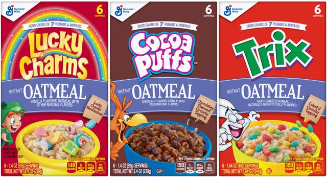 Your Favorite Cereals, Like Cinnamon Toast Crunch, Now Come in Oatmeal Form