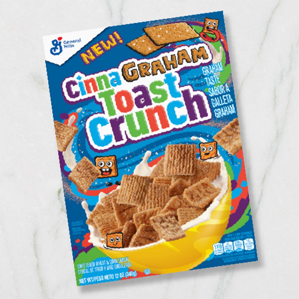 The New CinnaGraham Toast Crunch Cereal Will Add a Hint of Honey in ...