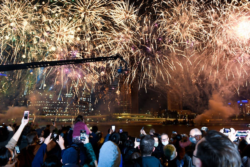 ﻿los australianos celebran con fuegos artificiales en brisbane la elección como sede olímpica para 2032