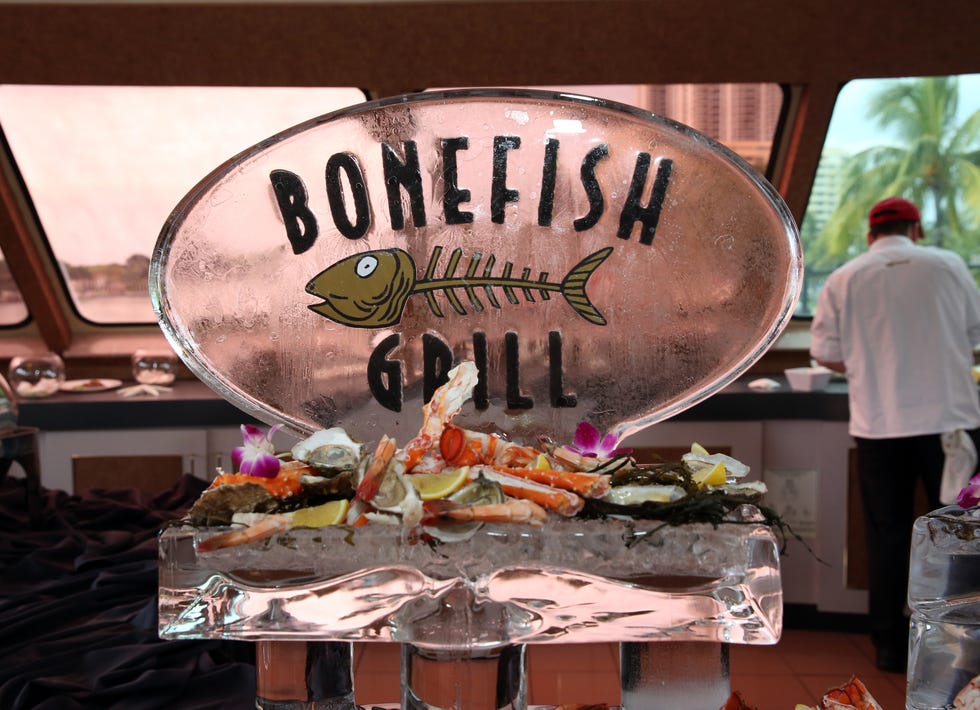 bonefish grill launches new menu with celebrity host mario lopez at private dockside party and cruise in miami