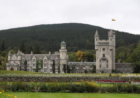 queen elizabeth holds an audience at balmoral castle