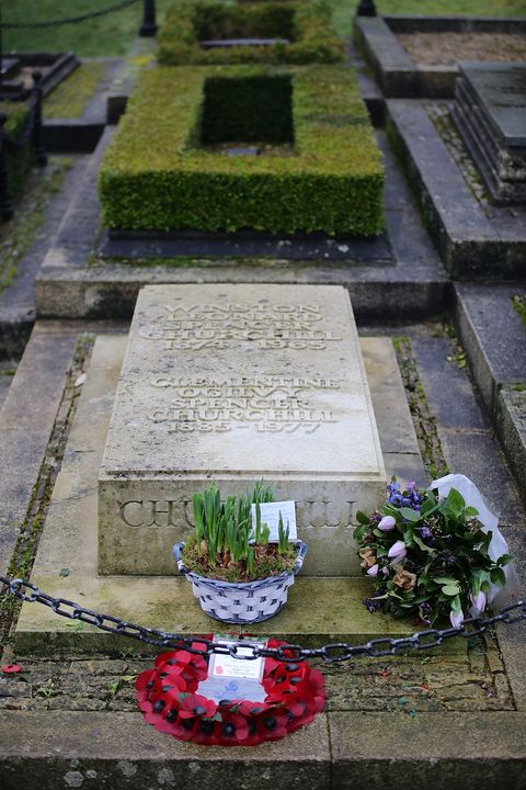 Grave Of Winston Churchill In Bladon