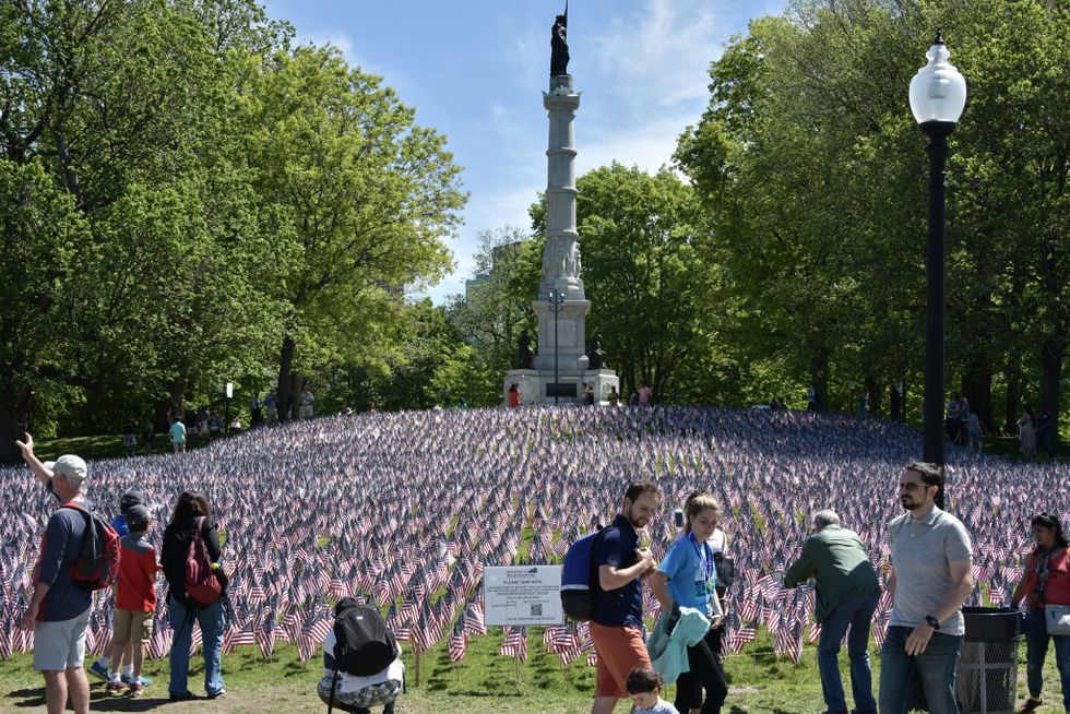 memorial day garden of flags boston common
