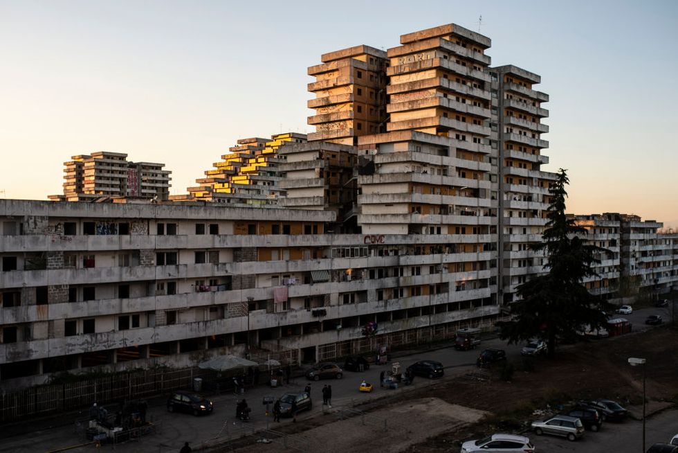 demolition of crime ridden vele of scampia housing project